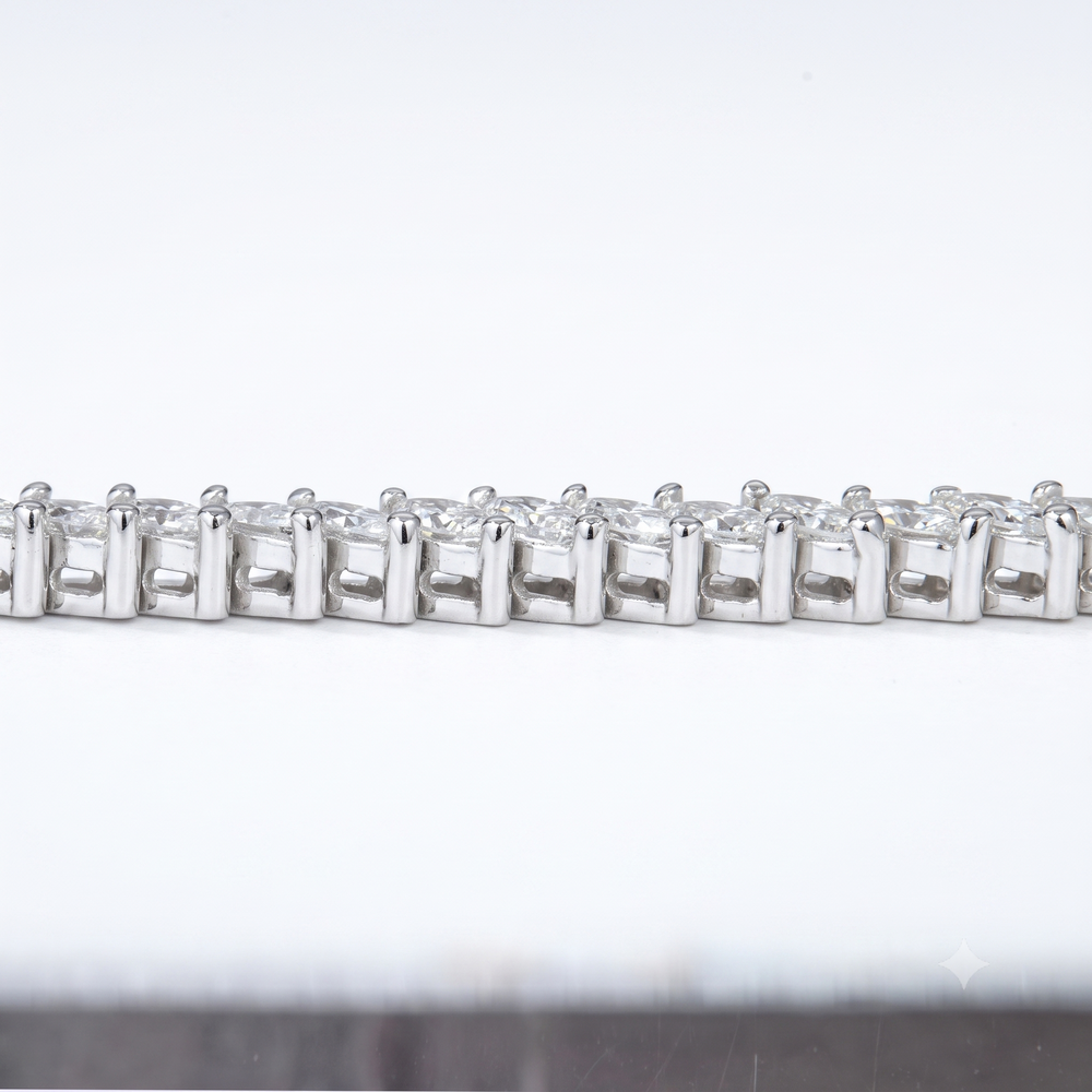 6.1 CT Marquise Cut Prong Tennis Bracelet in 925 Sterling Silver