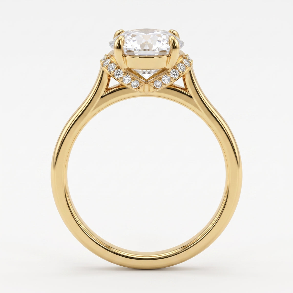 1.11 CT Round Brilliant 925 Sterling Silver Ring