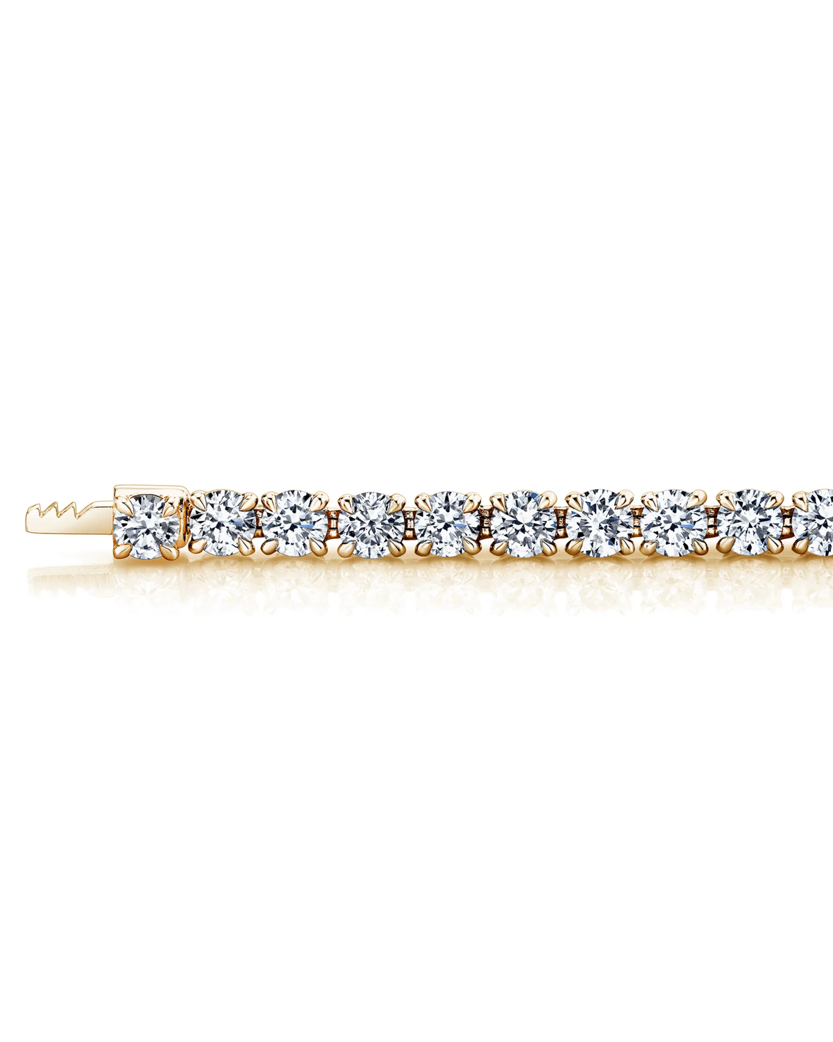 8.2 CT Round Tennis Necklace in 925 Sterling Silver