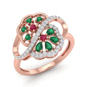 0.27 CT Round Brilliant Multi-Shape 925 Sterling Silver Ring