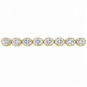 4 CT Oval Cut Bezel Tennis Bracelet in 925 Sterling Silver