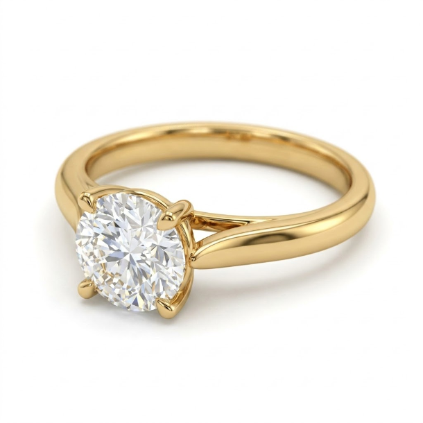 3 CT Round Brilliant 925 Sterling Silver Ring