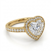 2.46 CT Heart Cut Multi-Shape 925 Sterling Silver Ring