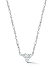 0.57 CT Mixed Shape Pendant Necklace in 925 Sterling Silver