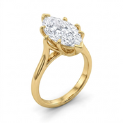 2 CT Marquise Cut 925 Sterling Silver Ring