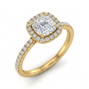 1.41 CT Cushion Cut Multi-Shape 925 Sterling Silver Ring