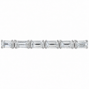 17 CT Emerald Cut Prong Tennis Bracelet in 925 Sterling Silver