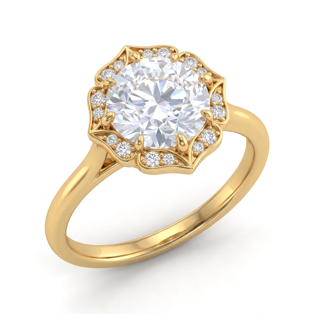 2.12 CT Round Brilliant 925 Sterling Silver Ring