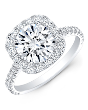 1.7 CT Round Brilliant 925 Sterling Silver Ring