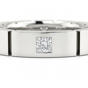 0.2 CT Princess Cut 925 Sterling Silver Ring