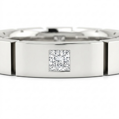 0.2 CT Princess Cut 925 Sterling Silver Ring