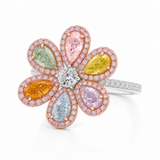 4.88 CT Pear Cut Multi-Shape 925 Sterling Silver Ring