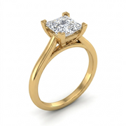 1.5 CT Princess Cut 925 Sterling Silver Ring