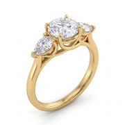 1.8 CT Round Brilliant Multi-Shape 925 Sterling Silver Ring