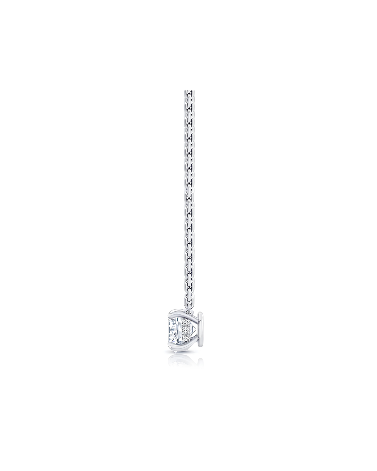 1 CT Round & Round Pendant Necklace in 925 Sterling Silver