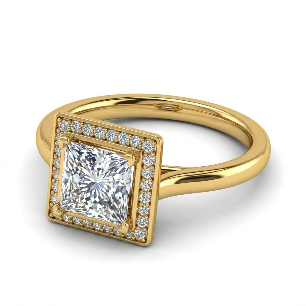 2.18 CT Princess Cut Multi-Shape 925 Sterling Silver Ring