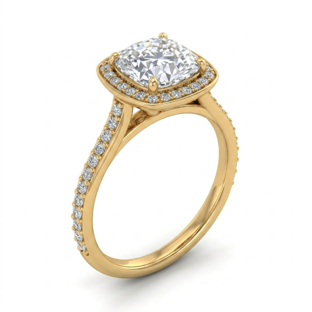 2.42 CT Cushion Cut Multi-Shape 925 Sterling Silver Ring