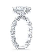 2.3 CT Oval Multi-Shape 925 Sterling Silver Ring