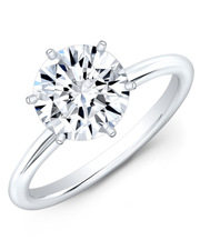 1 CT Round Brilliant 925 Sterling Silver Ring