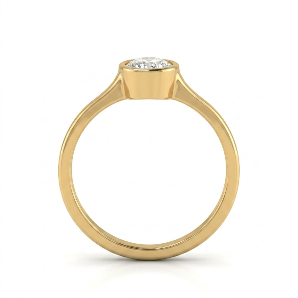 1 CT Oval Cut 925 Sterling Silver Ring