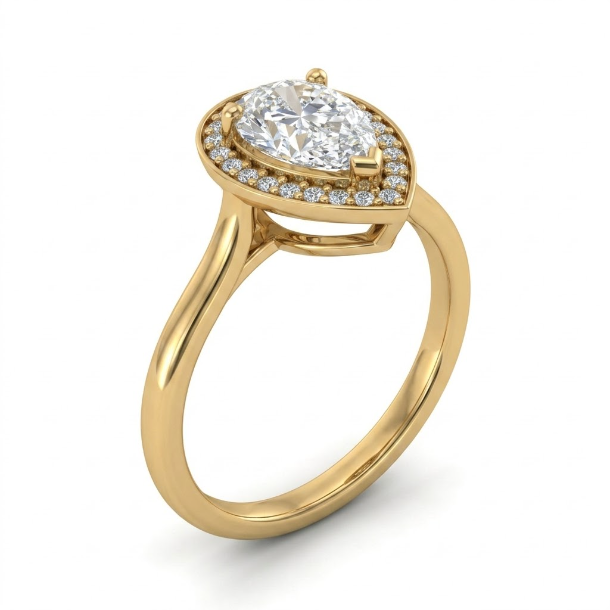 1.84 CT Pear Cut Multi-Shape 925 Sterling Silver Ring
