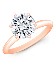 1 CT Round Brilliant 925 Sterling Silver Ring