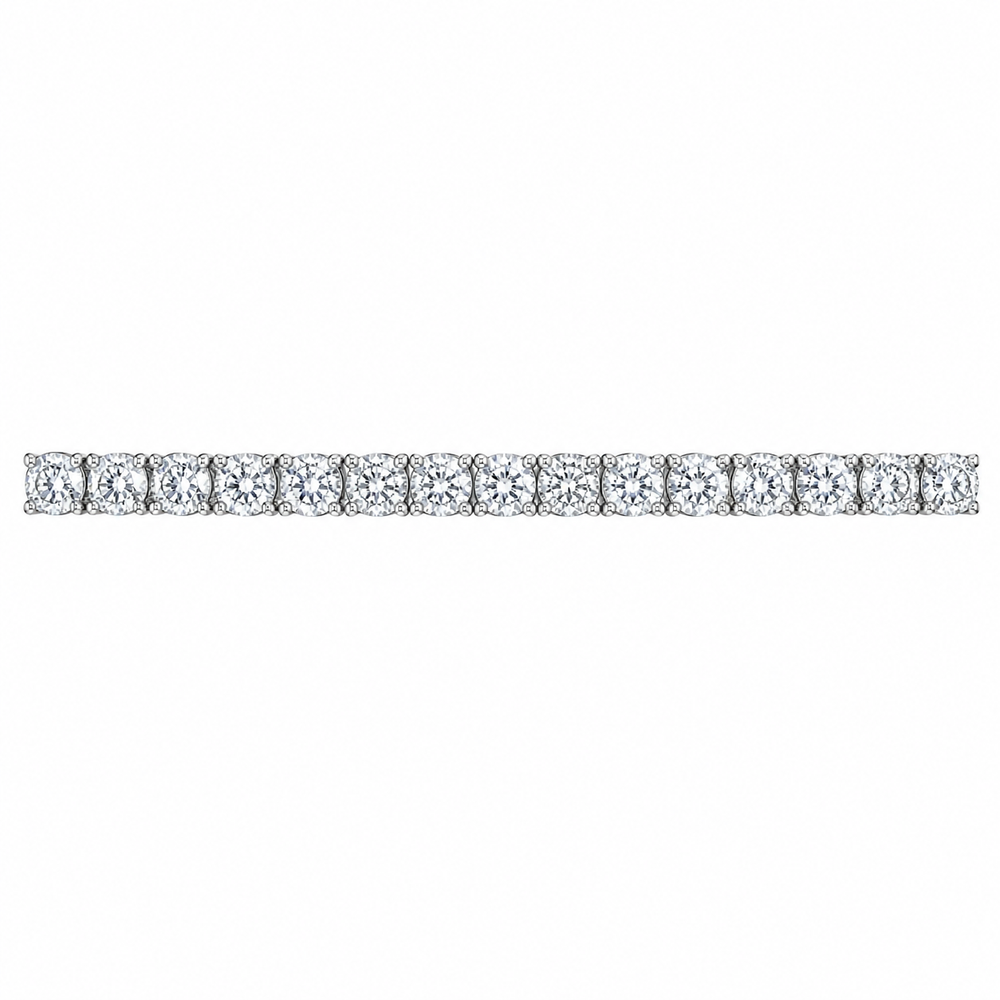 3 CT Round Cut Prong Tennis Bracelet in 925 Sterling Silver