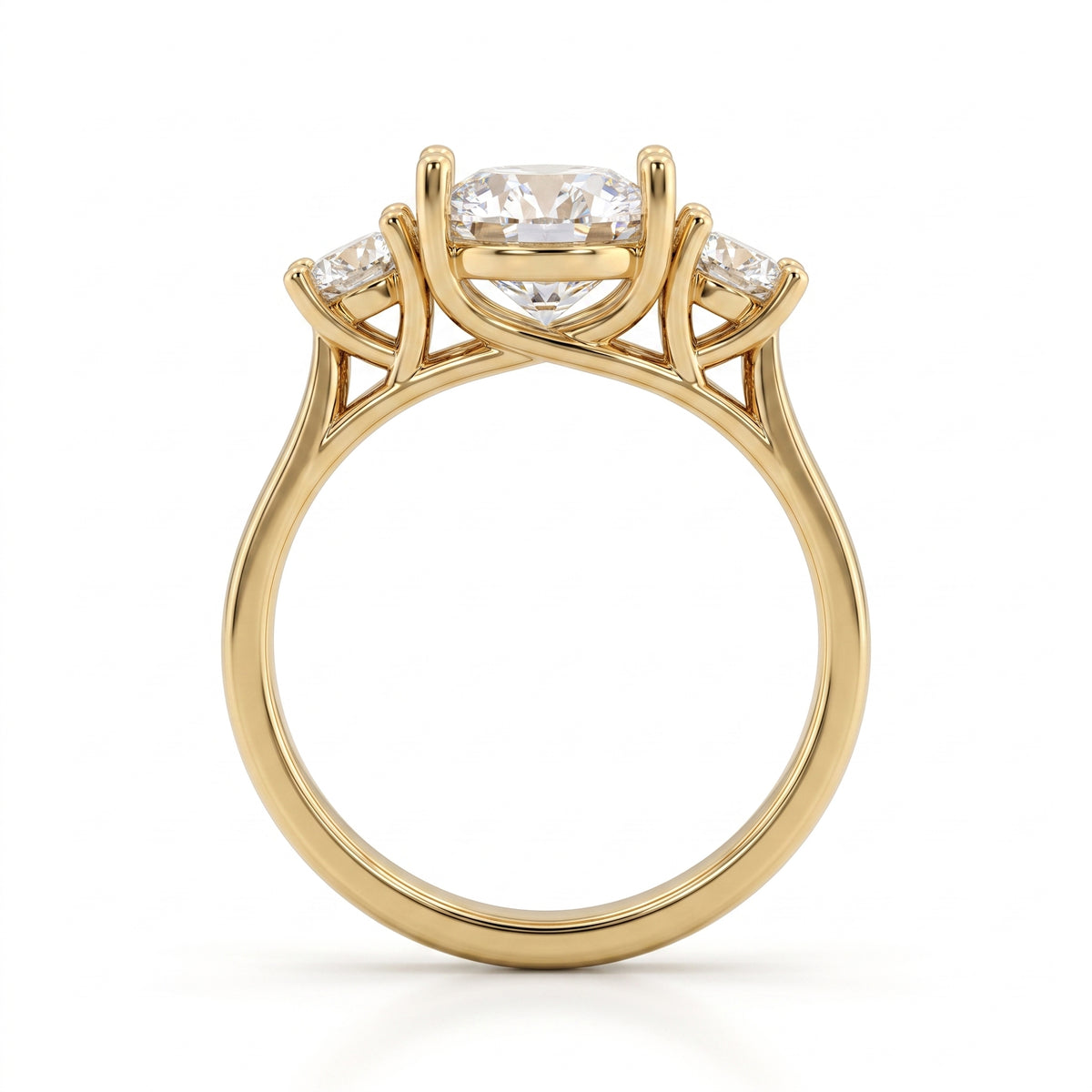 3 CT Round Brilliant 925 Sterling Silver Ring