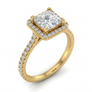 2.57 CT Princess Cut Multi-Shape 925 Sterling Silver Ring