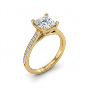 1.24 CT Princess Cut Multi-Shape 925 Sterling Silver Ring