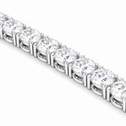 7 CT Round Cut Prong Tennis Bracelet in 925 Sterling Silver