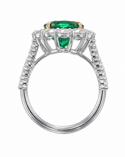 5.6 CT Oval Multi-Shape 925 Sterling Silver Ring