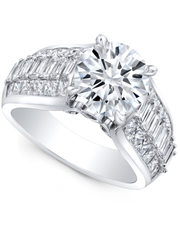 2.7 CT Round Brilliant Multi-Shape 925 Sterling Silver Ring