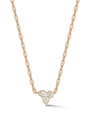 0.57 CT Mixed Shape Pendant Necklace in 925 Sterling Silver