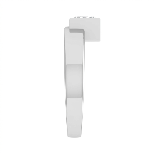 1 CT Princess Cut 925 Sterling Silver Ring