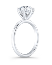 1 CT Round Brilliant 925 Sterling Silver Ring