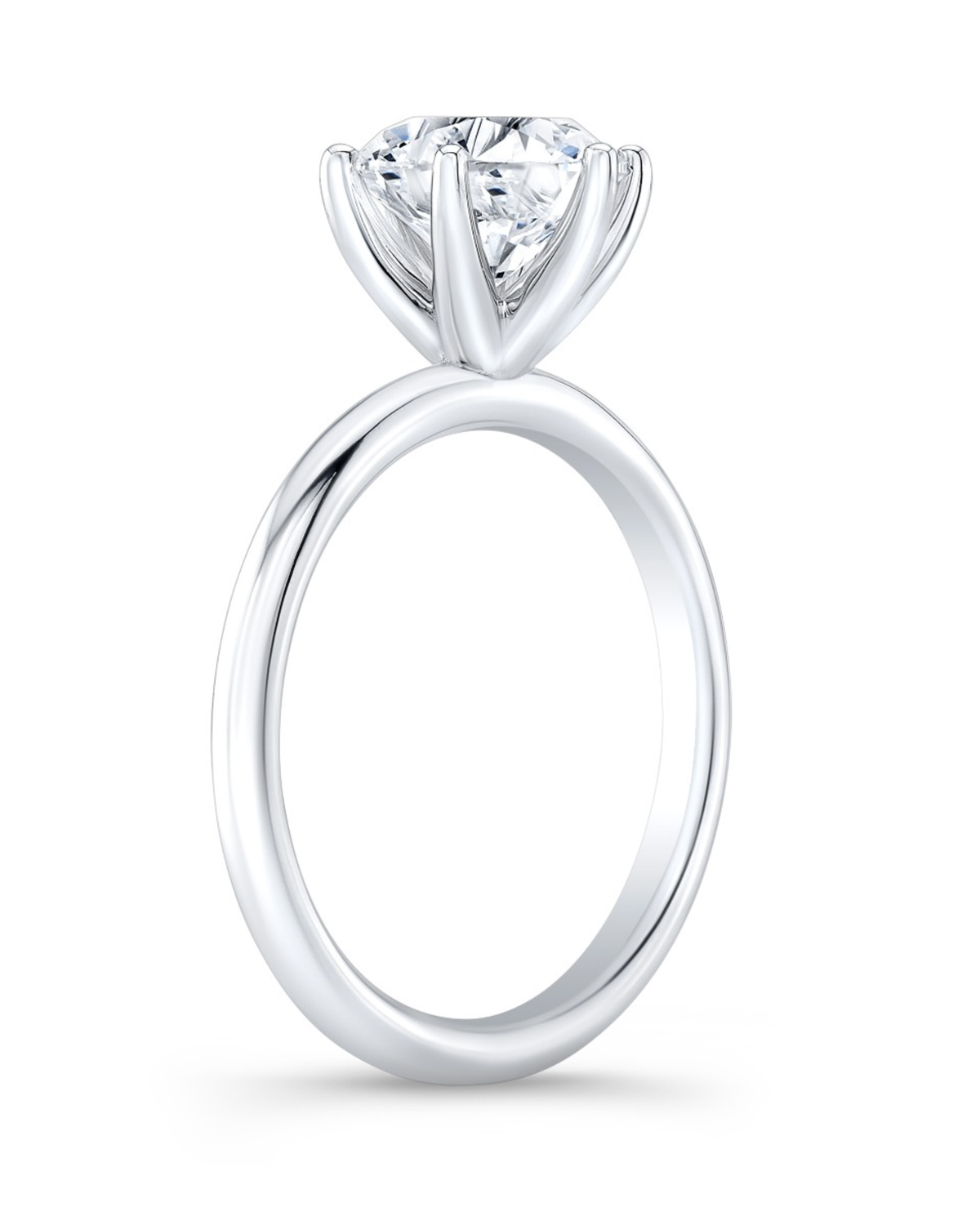 1 CT Round Brilliant 925 Sterling Silver Ring