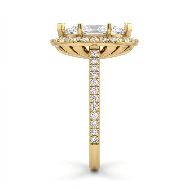 2.72 CT Marquise Cut Multi-Shape 925 Sterling Silver Ring
