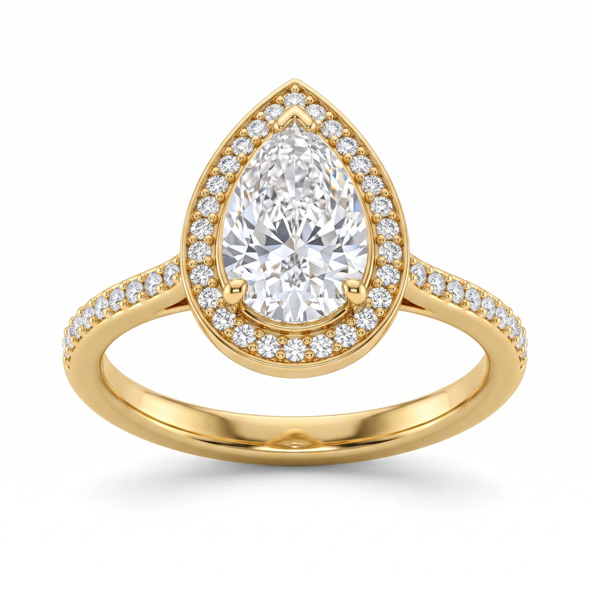 2.34 CT Pear Cut Multi-Shape 925 Sterling Silver Ring