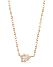 0.5 CT Pear Pendant Necklace in 925 Sterling Silver