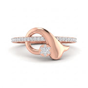 0.19 CT Round Brilliant 925 Sterling Silver Ring