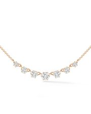 0.9 CT Round Pendant Necklace in 925 Sterling Silver