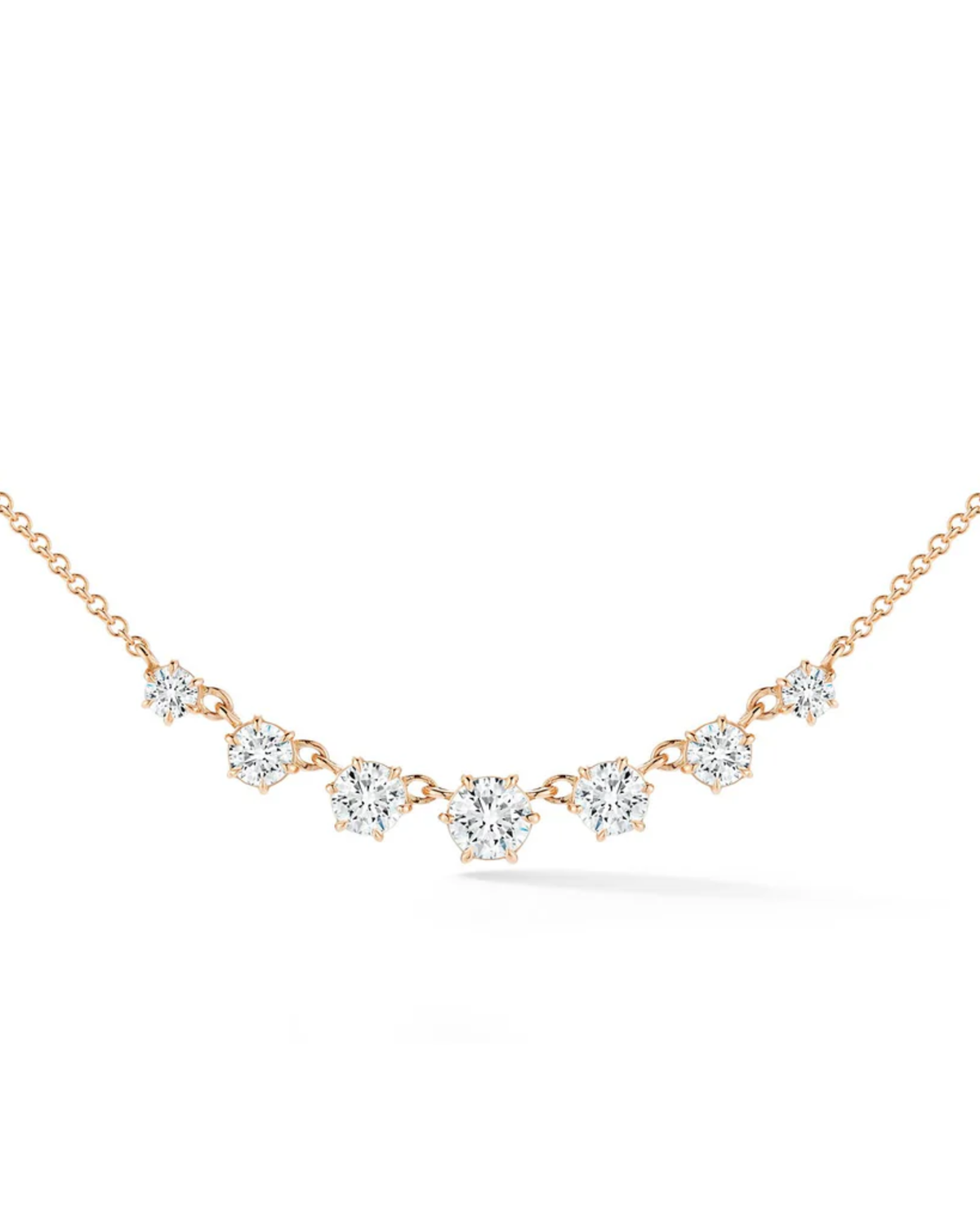 0.9 CT Round Pendant Necklace in 925 Sterling Silver