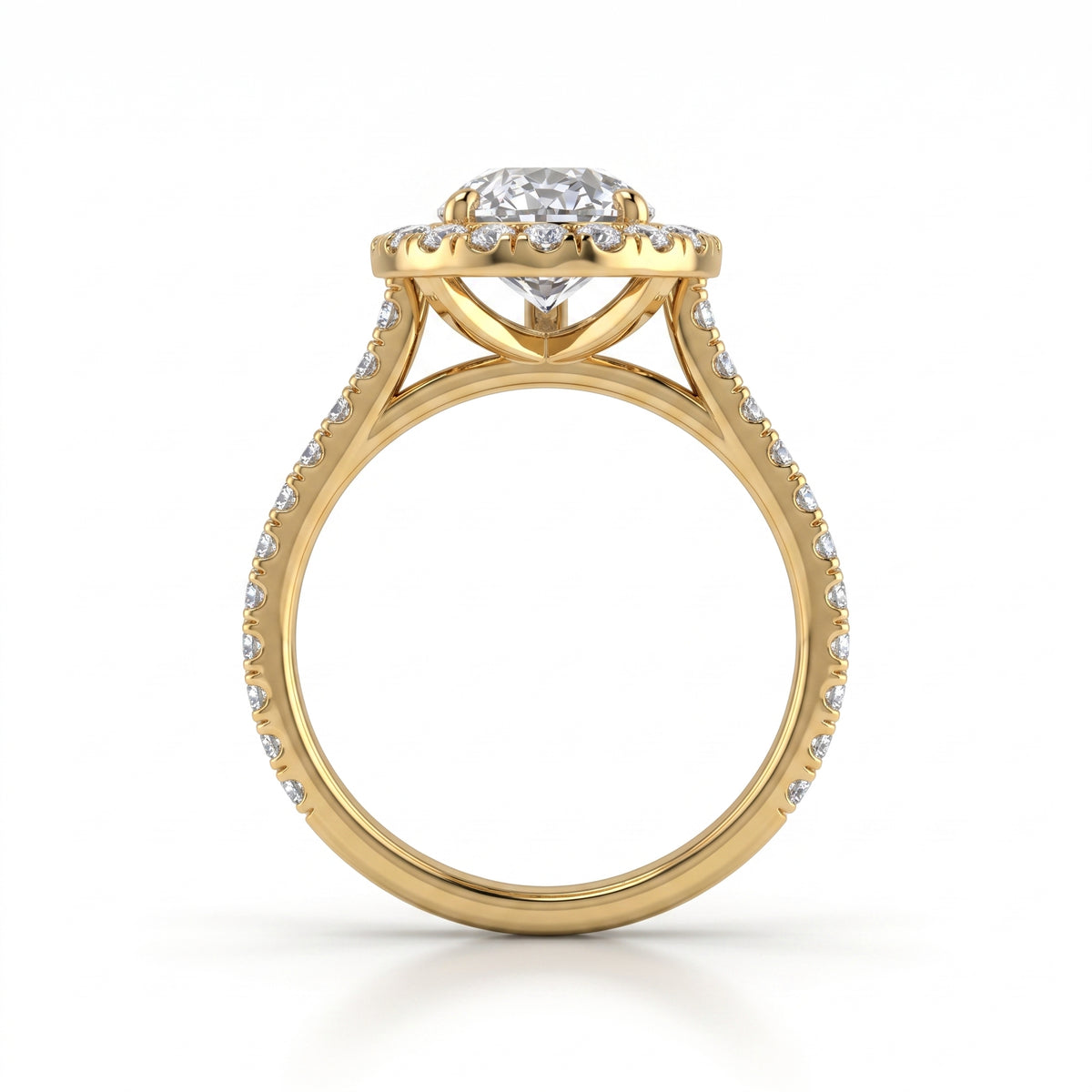 3.73 CT Pear Cut Multi-Shape 925 Sterling Silver Ring