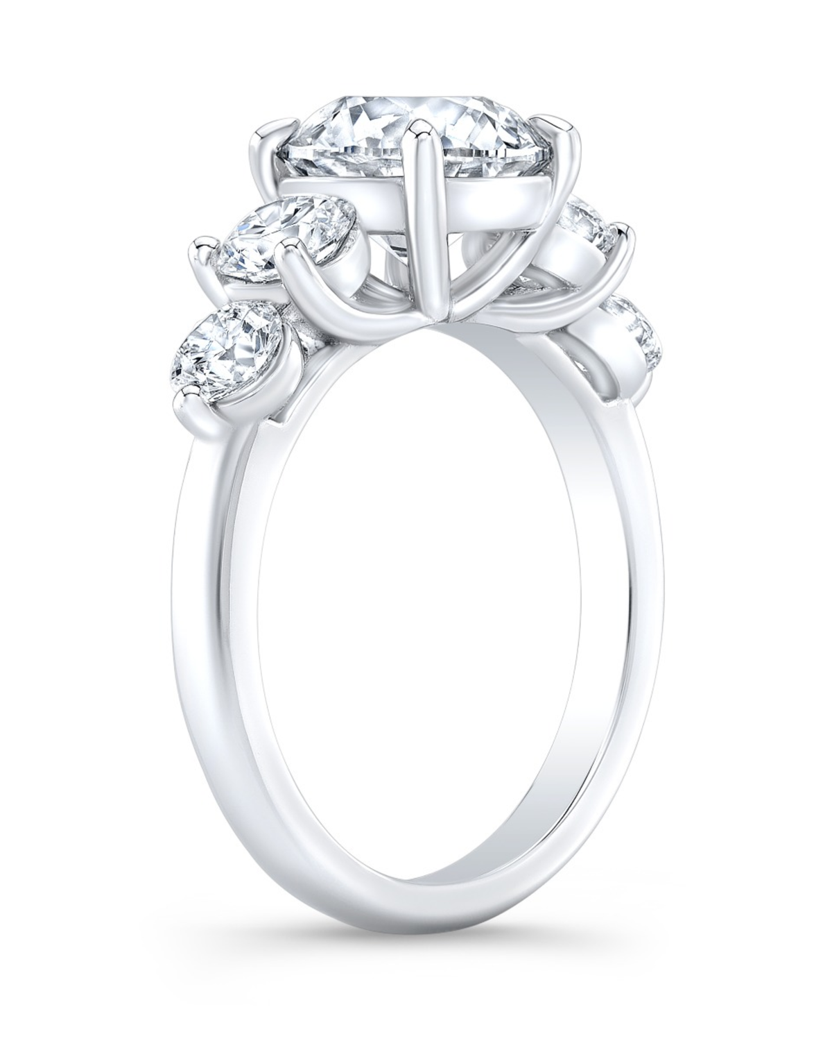 2 CT Round Brilliant 925 Sterling Silver Ring