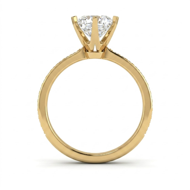 1.24 CT Round Brilliant 925 Sterling Silver Ring