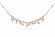 1.21 CT Mixed Shape Pendant Necklace in 925 Sterling Silver