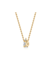 1 CT Pear Pendant Necklace in 925 Sterling Silver