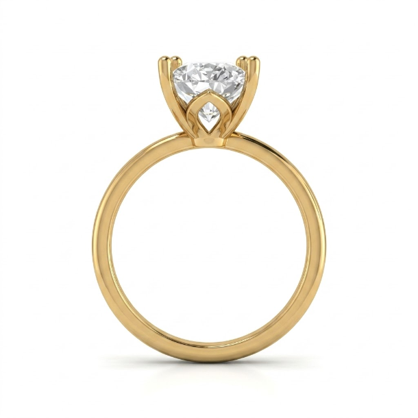3 CT Pear Cut 925 Sterling Silver Ring