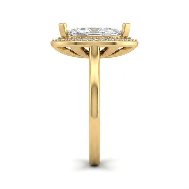 2.16 CT Marquise Cut Multi-Shape 925 Sterling Silver Ring